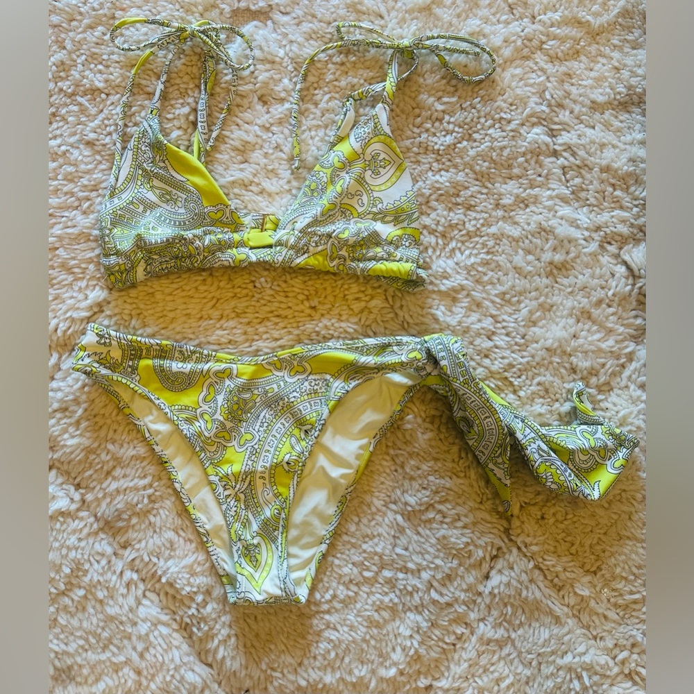 Montce Lime Green Paisley Bikini
